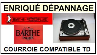 BARTHE  ROTOFLUID    Courroie Compatible Tourne-disques